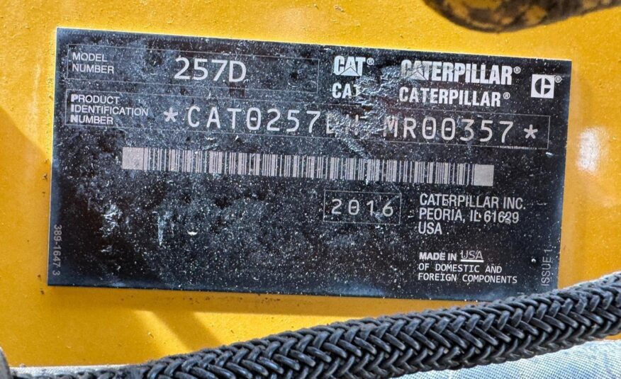 2016 Caterpillar 257D