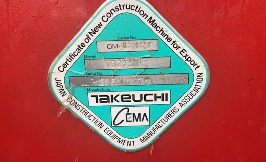 2020 Takeuchi TB215R