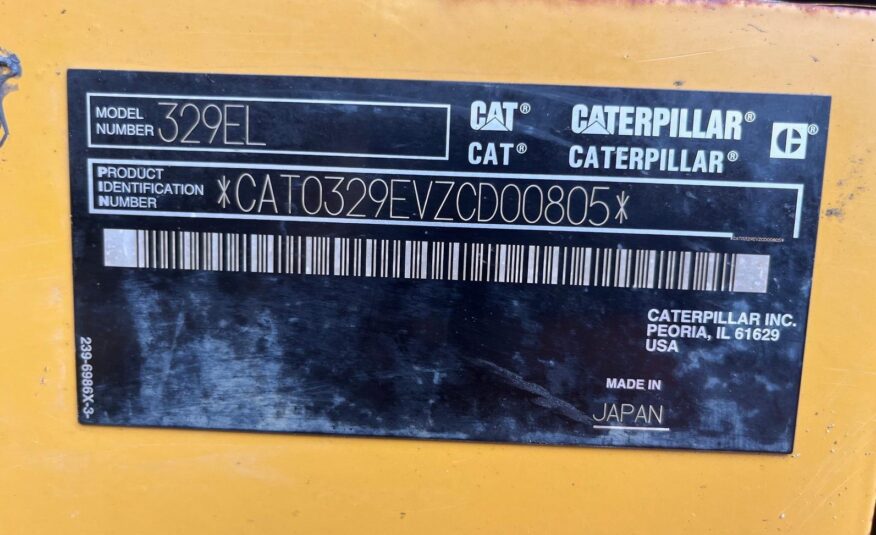 2015 Caterpillar 329EL