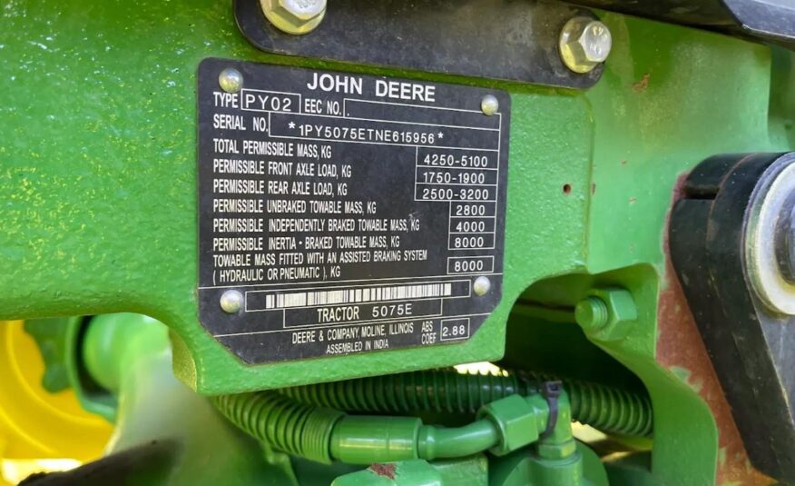 2022 John Deere 5075E